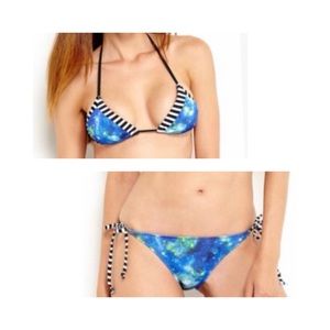HURLEY Youth 2pc Cosmic Bikini Blue L